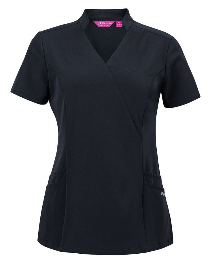 JB's 4SMT1 Ladies Nu Mandarin Collar Scrub Top