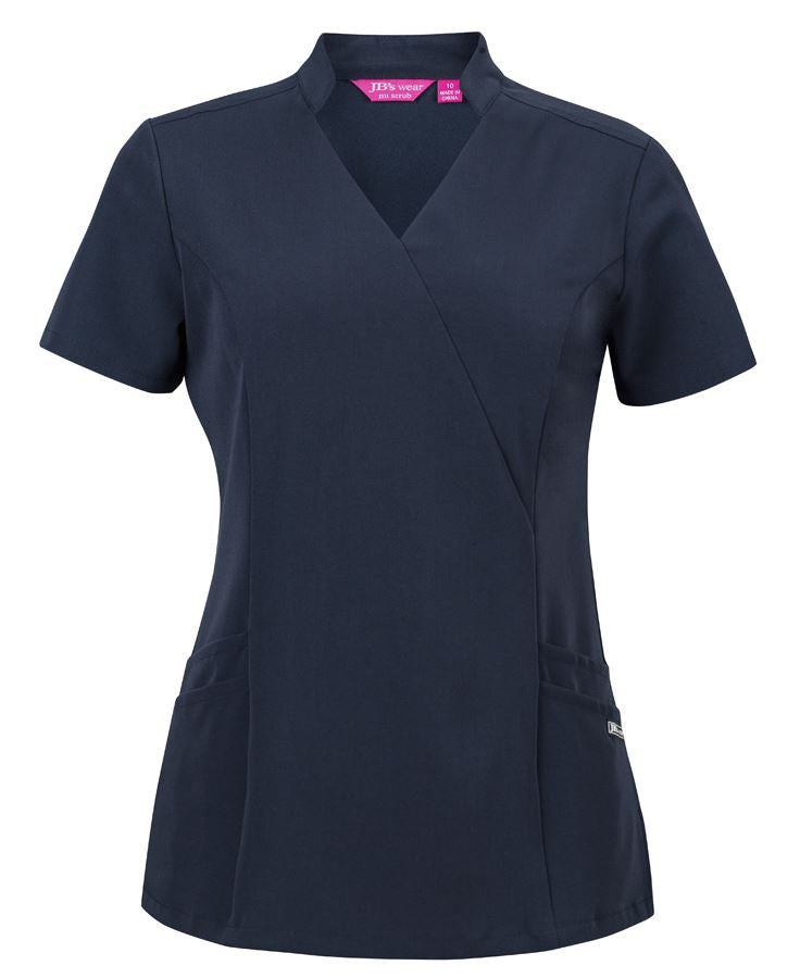 JB's 4SMT1 Ladies Nu Mandarin Collar Scrub Top