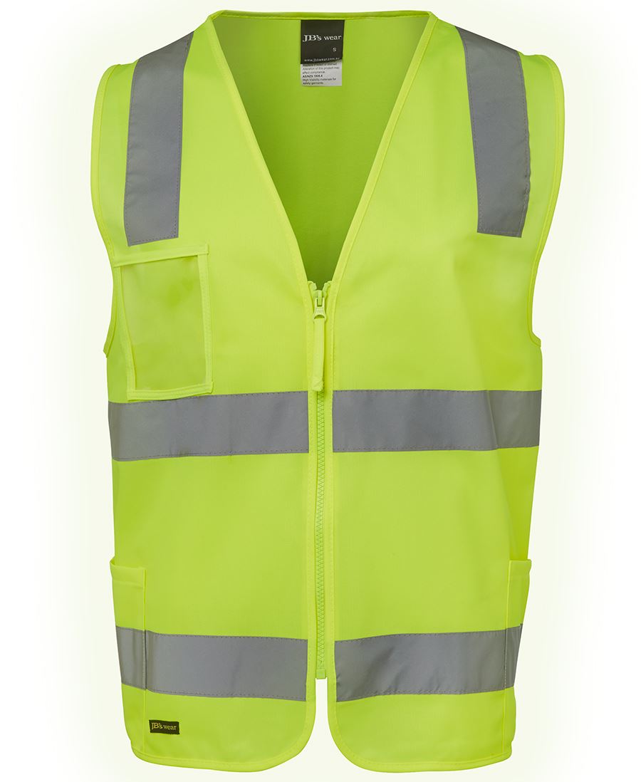 JB's 6DNSZ Hi Vis (D+N) Zip Safety Vest