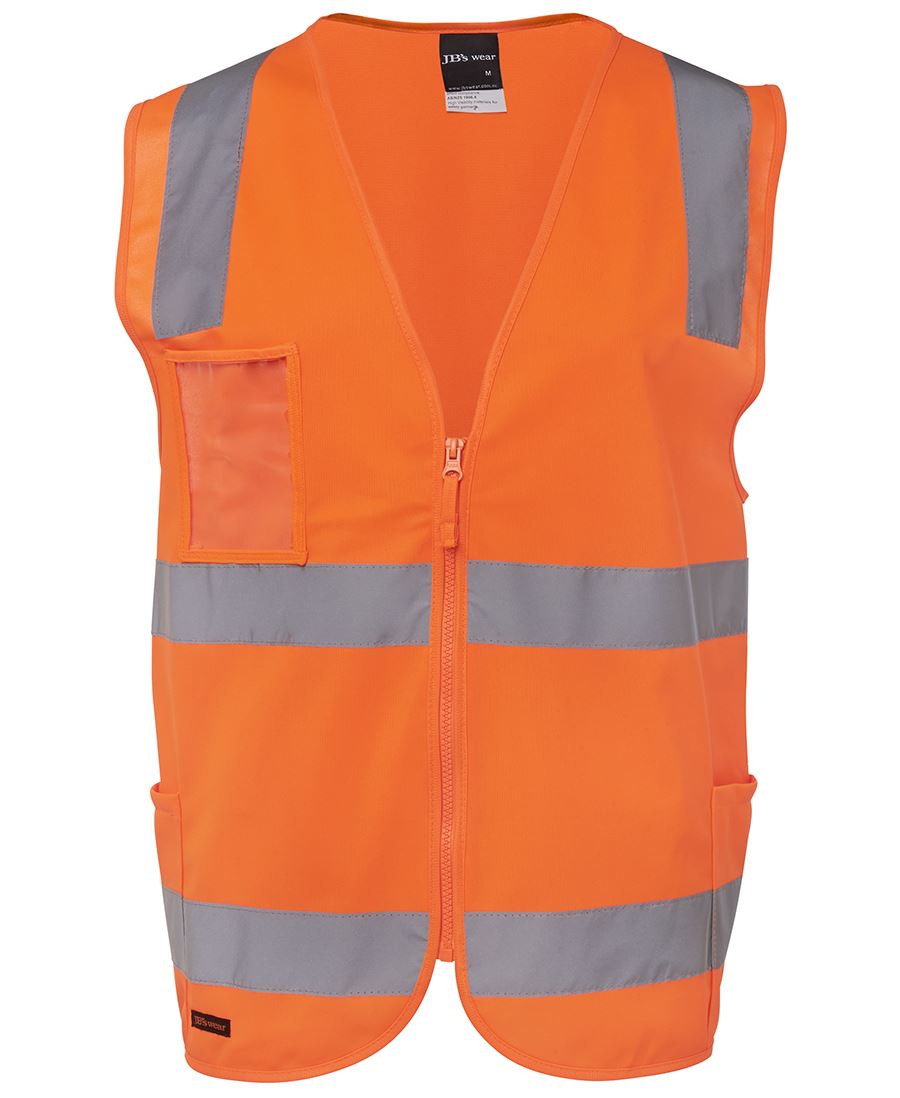 JB's 6DNSZ Hi Vis (D+N) Zip Safety Vest
