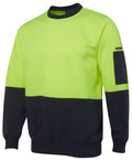JB's 6HVCN Hi Vis Fleecy Crew