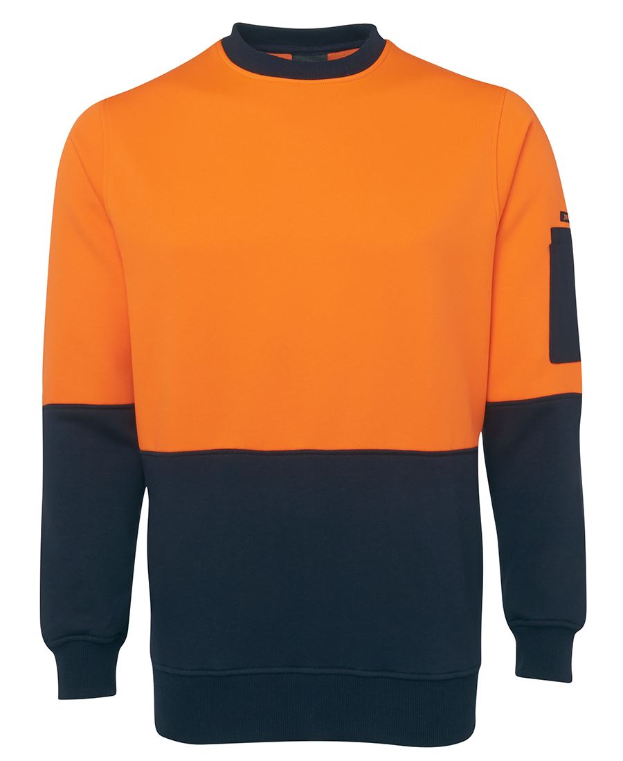 JB's 6HVCN Hi Vis Fleecy Crew